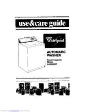 Whirlpool LA3800XP Use & Care Manual