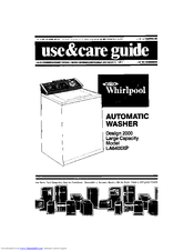 Whirlpool Design 2000 LA6400XP Use & Care Manual