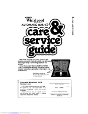 Whirlpool LA6900XKW1 Care & Service Manual