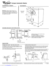 Whirlpool LCE4332P Dimension Manual