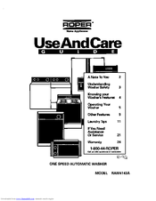 Whirlpool RAM4143A Use And Care Manual