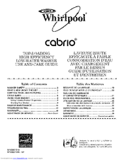 Whirlpool W10306121A Use And Care Manual