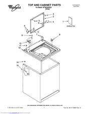 Whirlpool WTW5300SQ2 Parts List