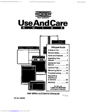 Whirlpool 3366860 Use And Care Manual