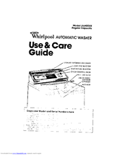 Whirlpool LA6400XK Use And Care Manual