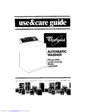 Whirlpool LASOOXP Use And Care Manual