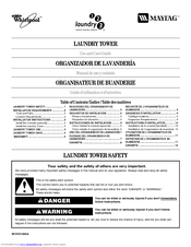 Whirlpool Laundry Tower Use And Care Manual
