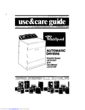 Whirlpool LG7OIlXP Use & Care Manual