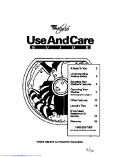 Whirlpool LLC7244BQ0 Use And Care Manual