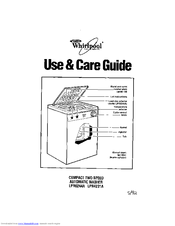 Whirlpool LPR6244A Use & Care Manual