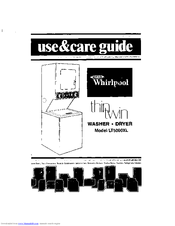 Whirlpool Thin Twin LT5000XL Use & Care Manual