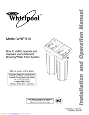 Whirlpool WHED10 Installation & Operation Manual