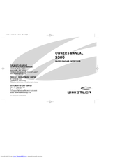 Whistler 3300 Owner's Manual