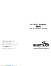 Whistler 3500 Owner's Manual