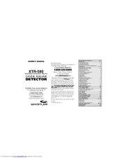 Whistler XTR-585 Total Band Protection Plus Ku Owner's Manual