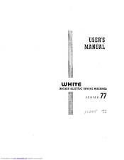 White series 77 User Manual