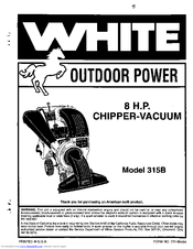 White 315B Product Manual