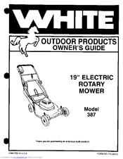 White Outdoor Products 387 Owner's Manual