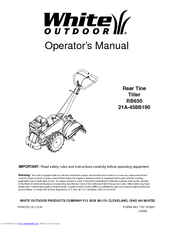 White Outdoor RB650 Operator's Manual