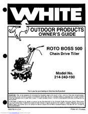 White Outdoor 214-340-190 Owner's Manual