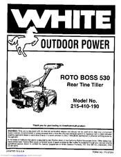 White Outdoor 215-410-190 Owner's Manual