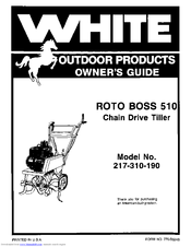 White Outdoor Products ROTO BOSS 510 Owner's Manual