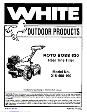 White Outdoor 216-400-190 Owner's Manual