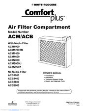 White Rodgers Comfort Plus ACM2000X Owner's Manual