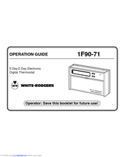 White Rodgers 1F90-71 Operation Manual