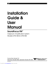 Williams Sound SPK 800 Installation & User Manual