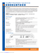 Williams Sound SoundPlus Infrared System WIR SYS 90V Specification Sheet