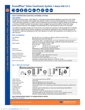 Williams Sound SoundPlus Value Courtroom System WIR SYS 2 Specification Sheet