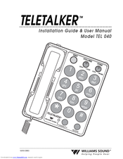 Williams Sound TeleTalker TEL 040 User's Installation Manual