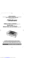Windmere GG400 Use And Care Book Manual