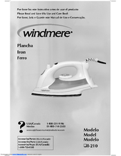 Windmere I-210 Use And Care Manual