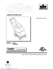 Windsor Cadet CDT7 Operating Instructions Manual