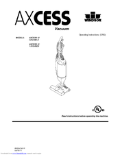 Windsor AXCESS 15 Operating Instructions Manual