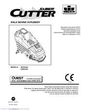 Windsor Saber Cutter 10052350 Operating Instructions Manual