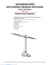 Winegard MA1000W Operation Manual