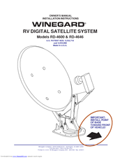 Winegard RD-4600 Owner's Manual And Installation Instructions