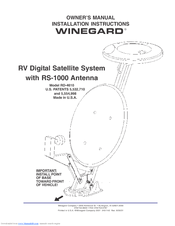 Winegard RD-4610 Owner's Manual And Installation Instructions