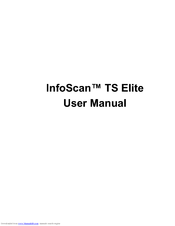 WizCom Technologies InfoScan TS Elite User Manual