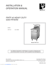 Wolf FWTF-42 Installation & Operation Manual