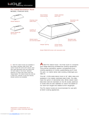 Wolf PI663418R Planning Information