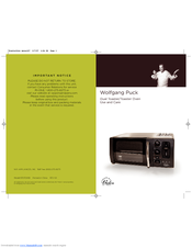 Wolfgang Puck Bistro BTOT0010 Use And Care Manual