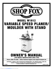 Woodstock W1812 User Manual