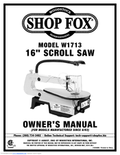Woodstock W1713 Owner's Manual