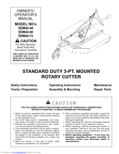Worksaver SDM40-72 Owner's/Operator's Manual
