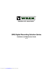 Wren DRS5016 Installation And Maintenance Manual