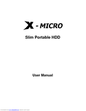 X-Micro XFSD User Manual